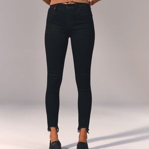 Abercrombie skinny high rise ankle jeans